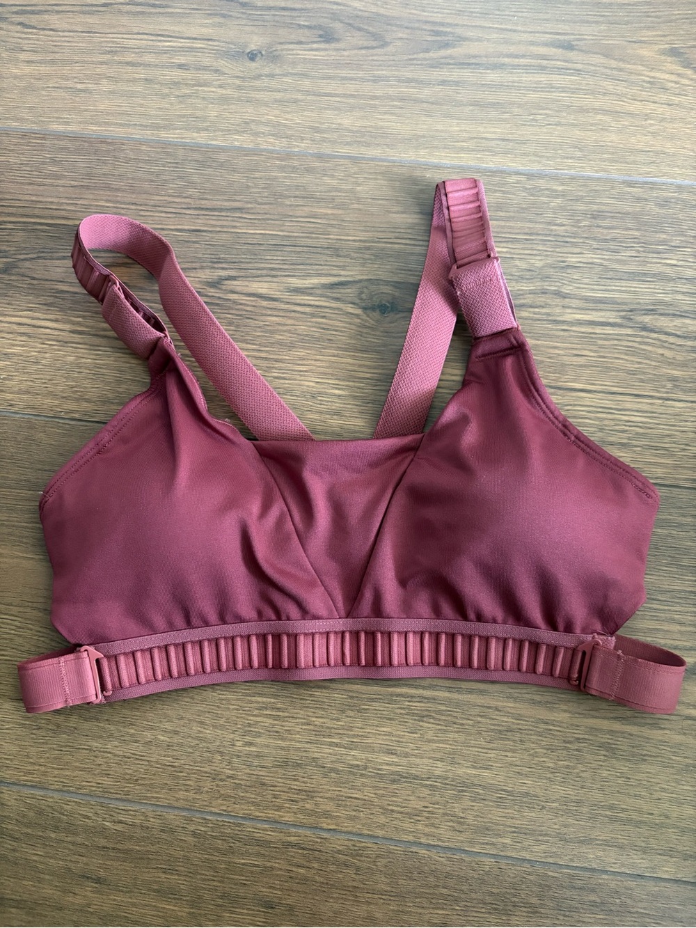 Nike mauve infinity sports bra